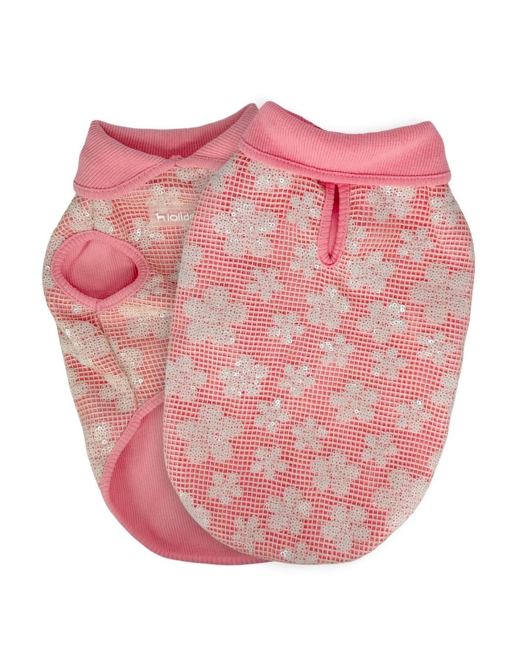 Lolidogs Basics - Kaşkorse Köpek Sweatshirtü Sparkle Flowers