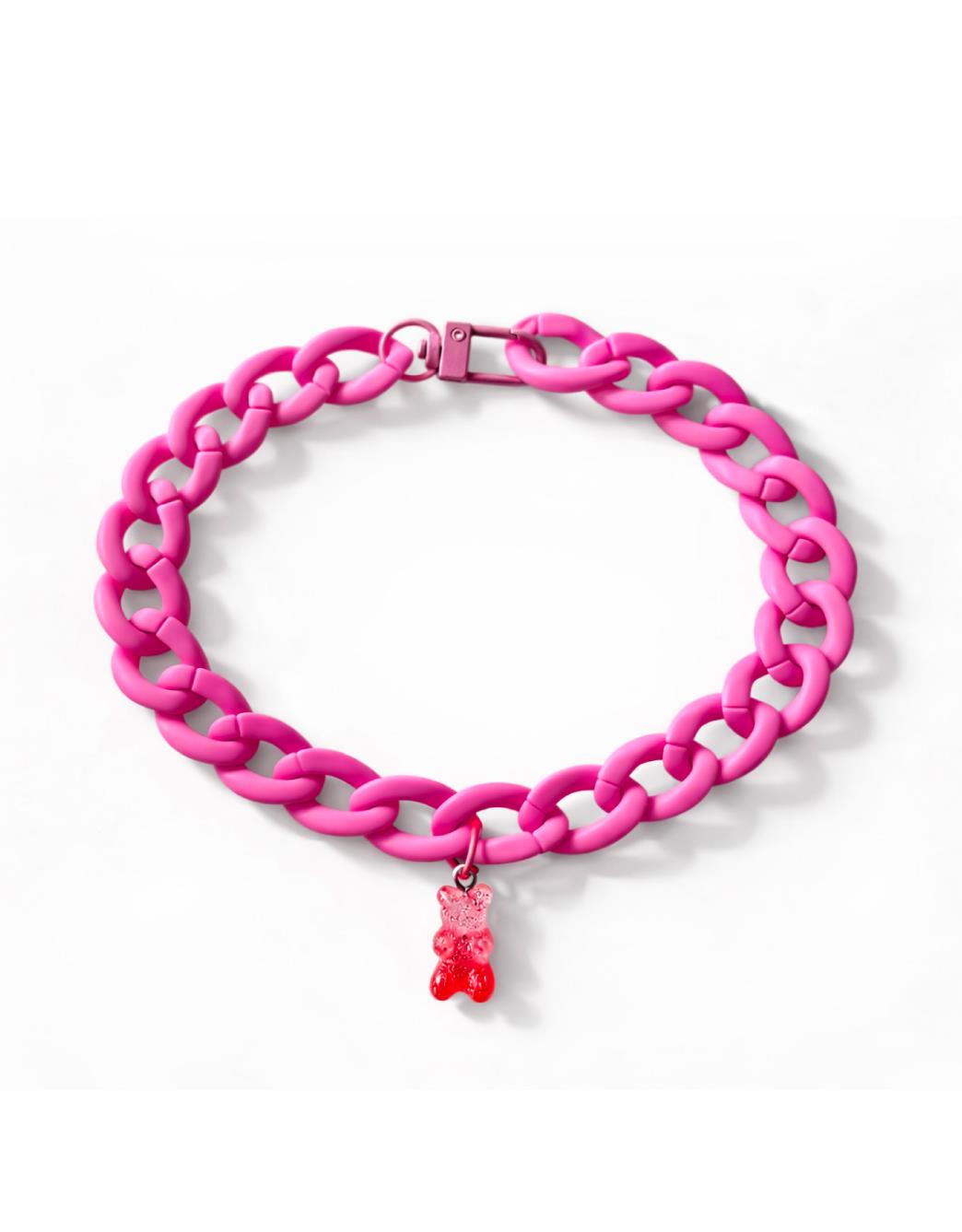 Lolidogs Köpek Kolyesi | Jelly Bear Fuschia