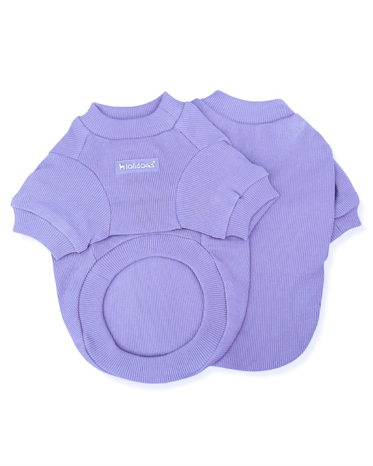 Lolidogs Basics - Kaşkorse Köpek Sweatshirtü Pastel Seri Lila
