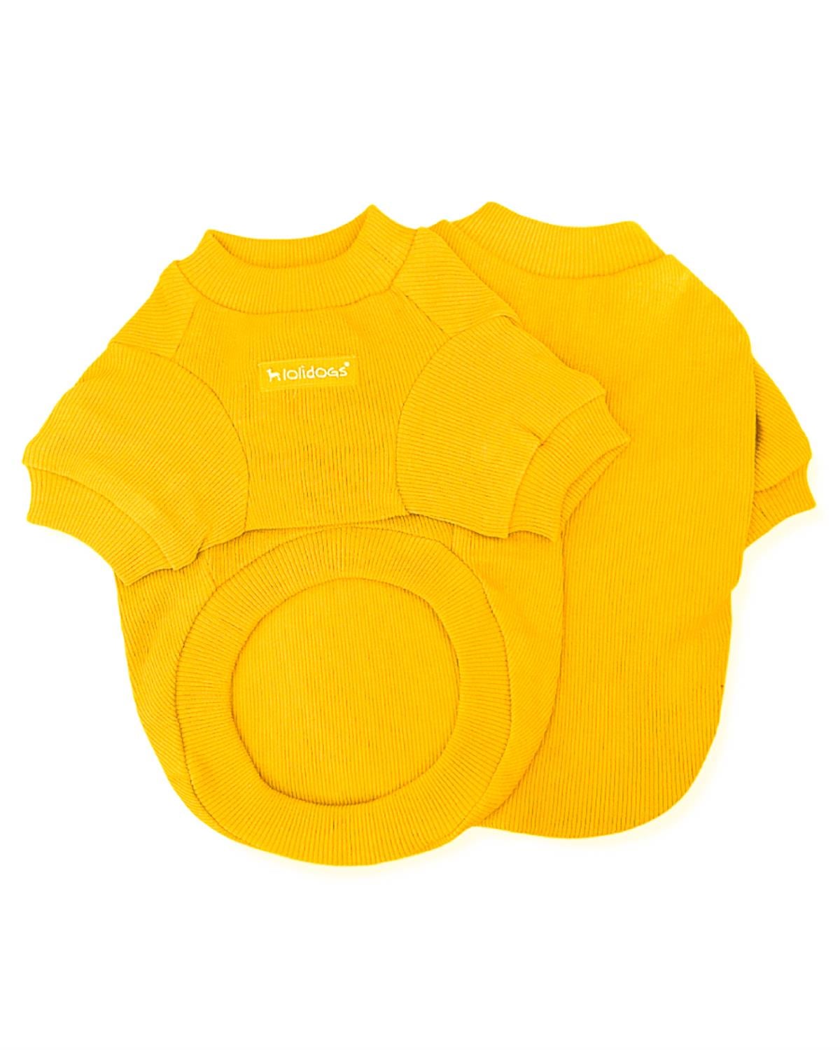 Lolidogs Basics - Kaşkorse Köpek Sweatshirtü Sunny Sarı