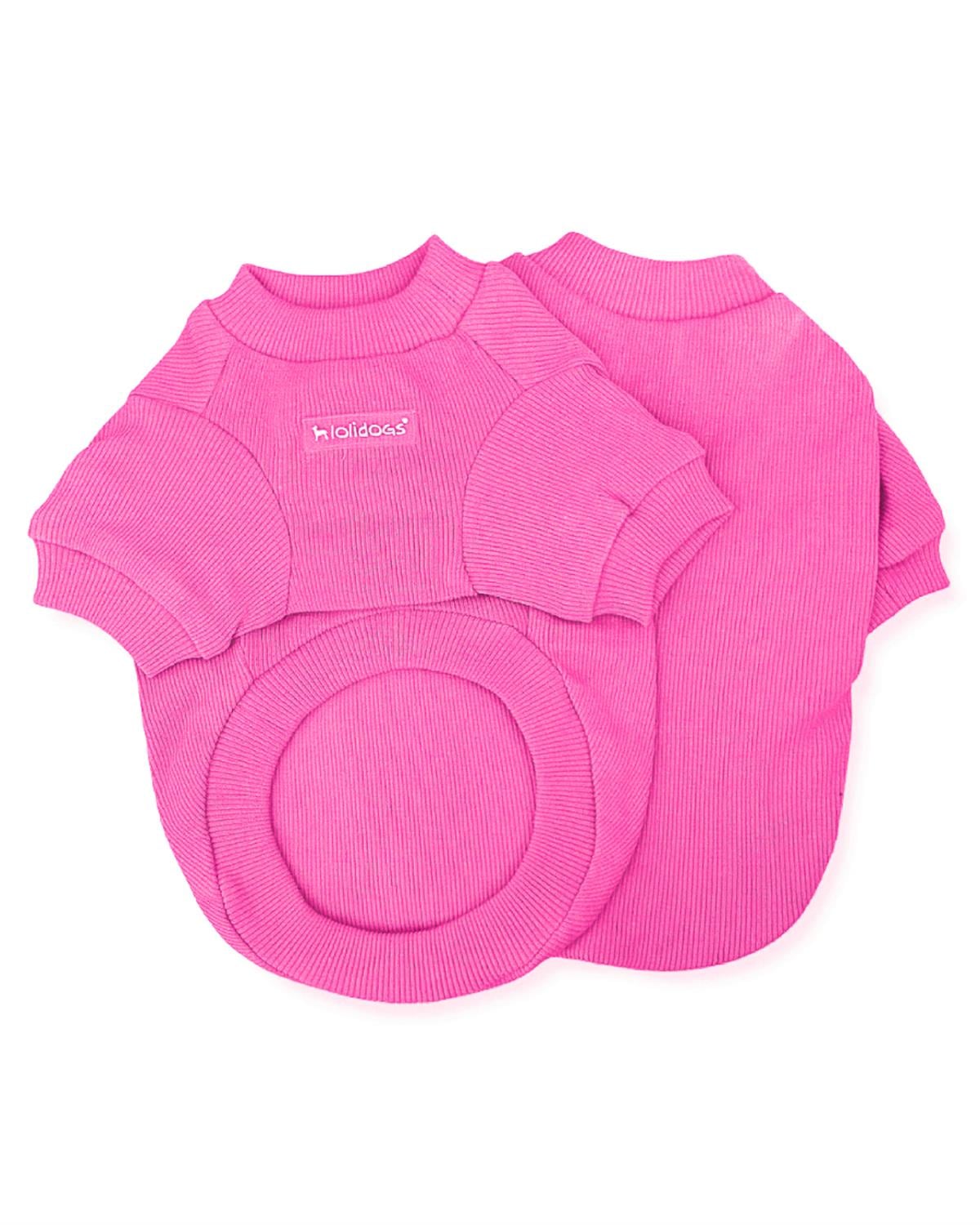 Lolidogs Basics - Kaşkorse Köpek Sweatshirtü Candy Şeker Pembe