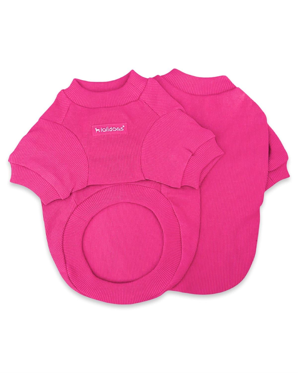 Lolidogs Basics - Kaşkorse Köpek Sweatshirtü Fuşya Magenta