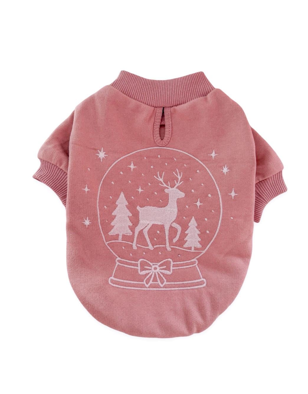 Lolidogs Köpek Sweatshirt | Snow Globe Somon