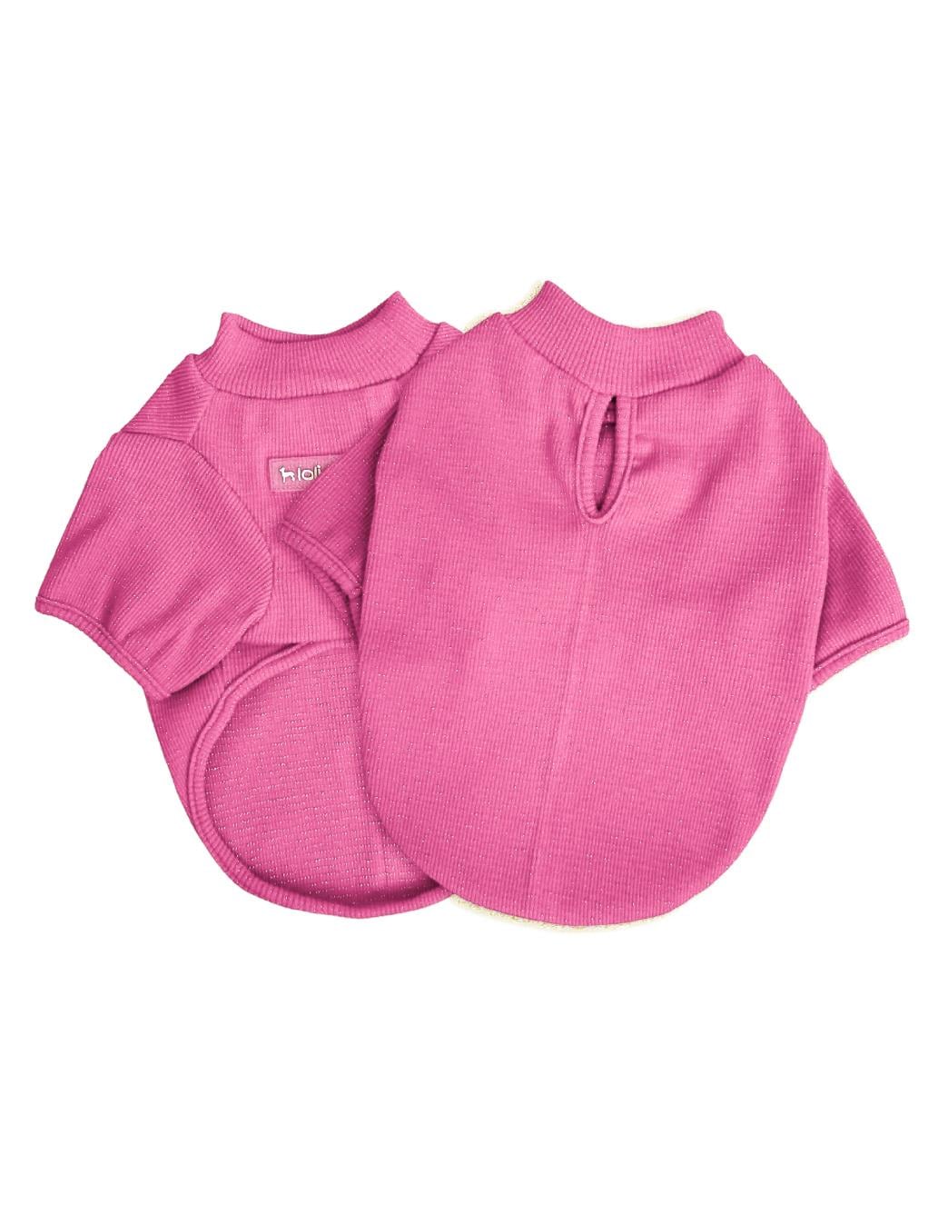 Lolidogs Basics - Kaşkorse Köpek Sweatshirtü Sparkle Pink