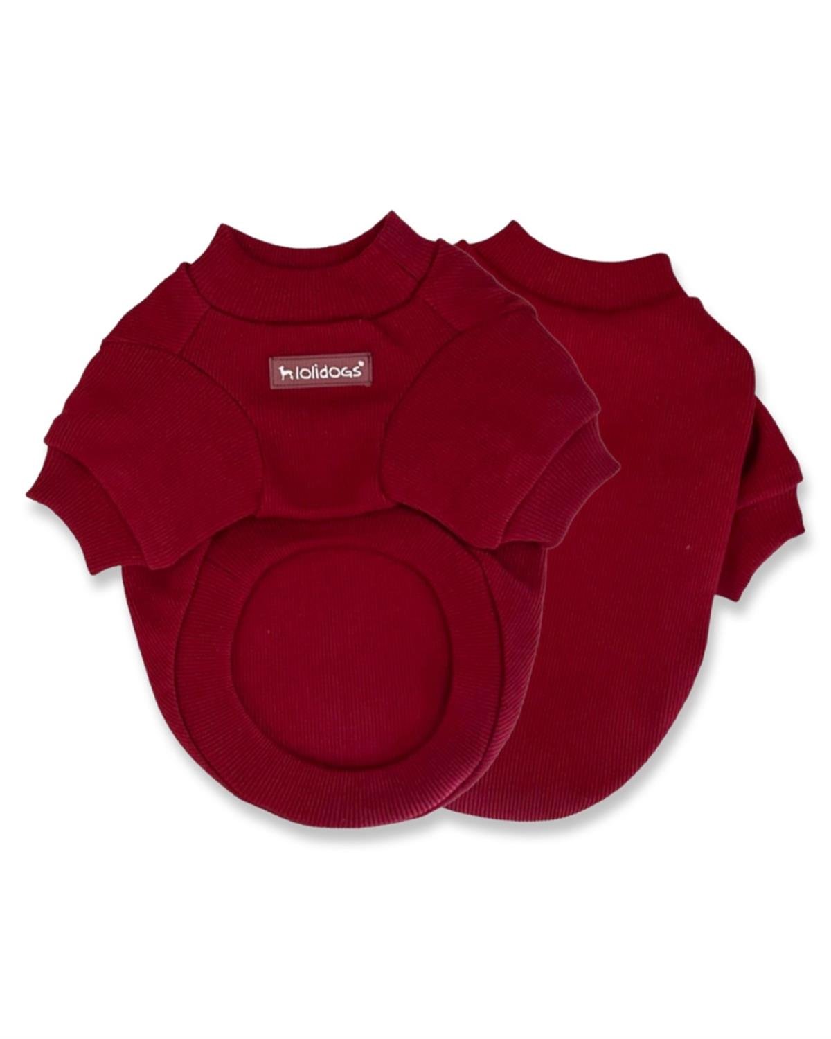 Lolidogs Basic Dog Sweatshirt Wine
