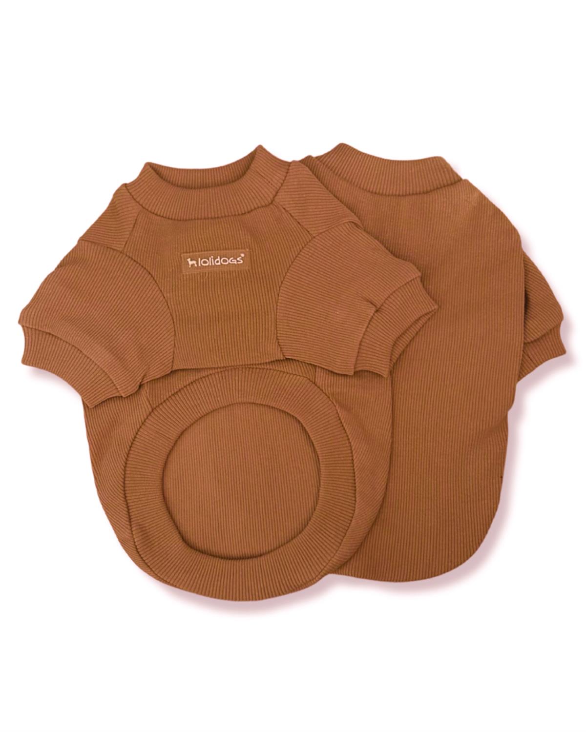 Lolidogs Basic Dog Sweatshirt Caramel