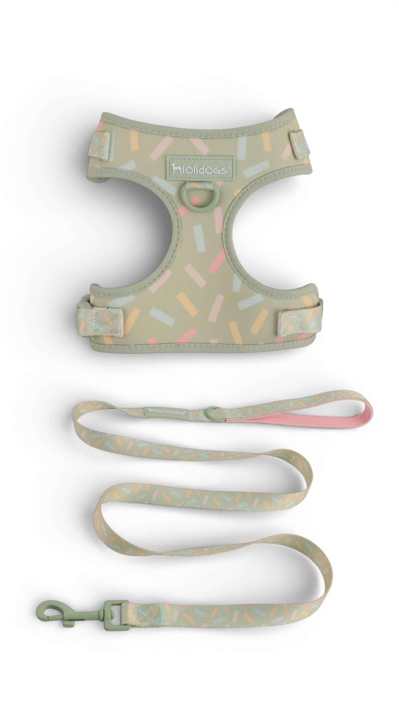 Lolidogs Köpek Göğüs Tasması ve Kayış Seti | Sprinkle