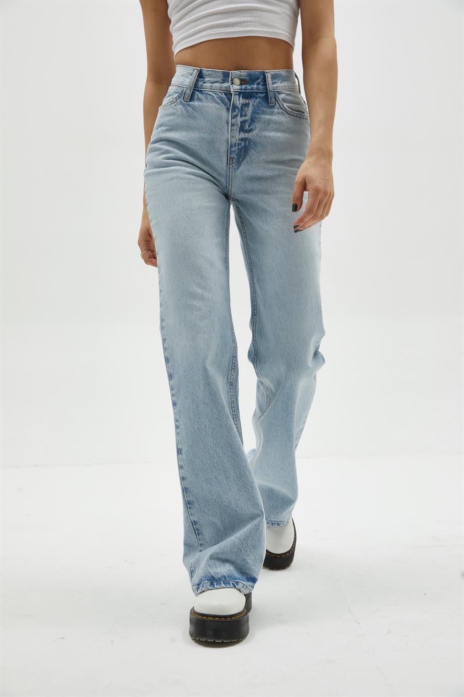 Açık Mavi Boot Cut Jean