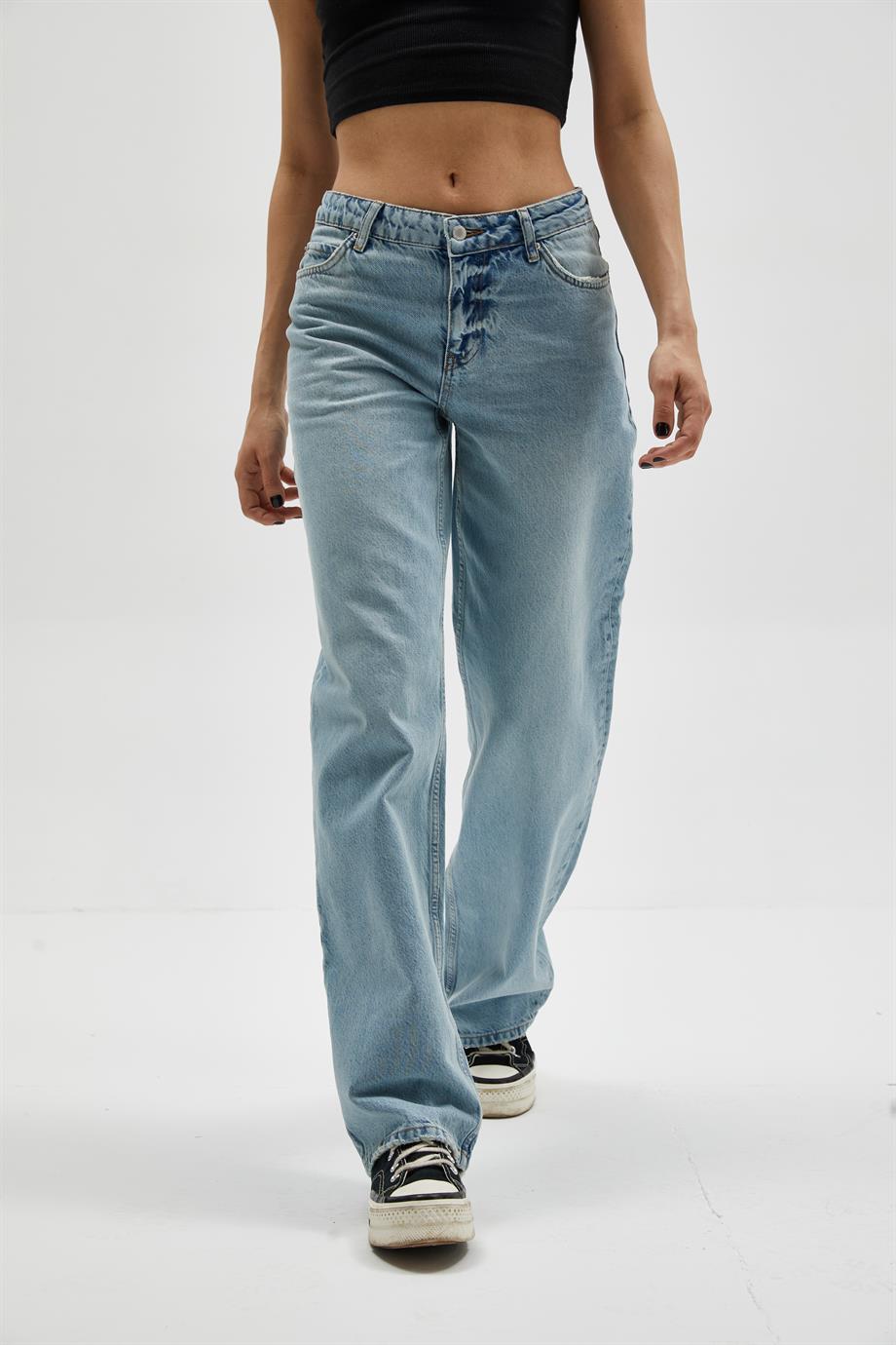Acık Mavi Straight Jean 