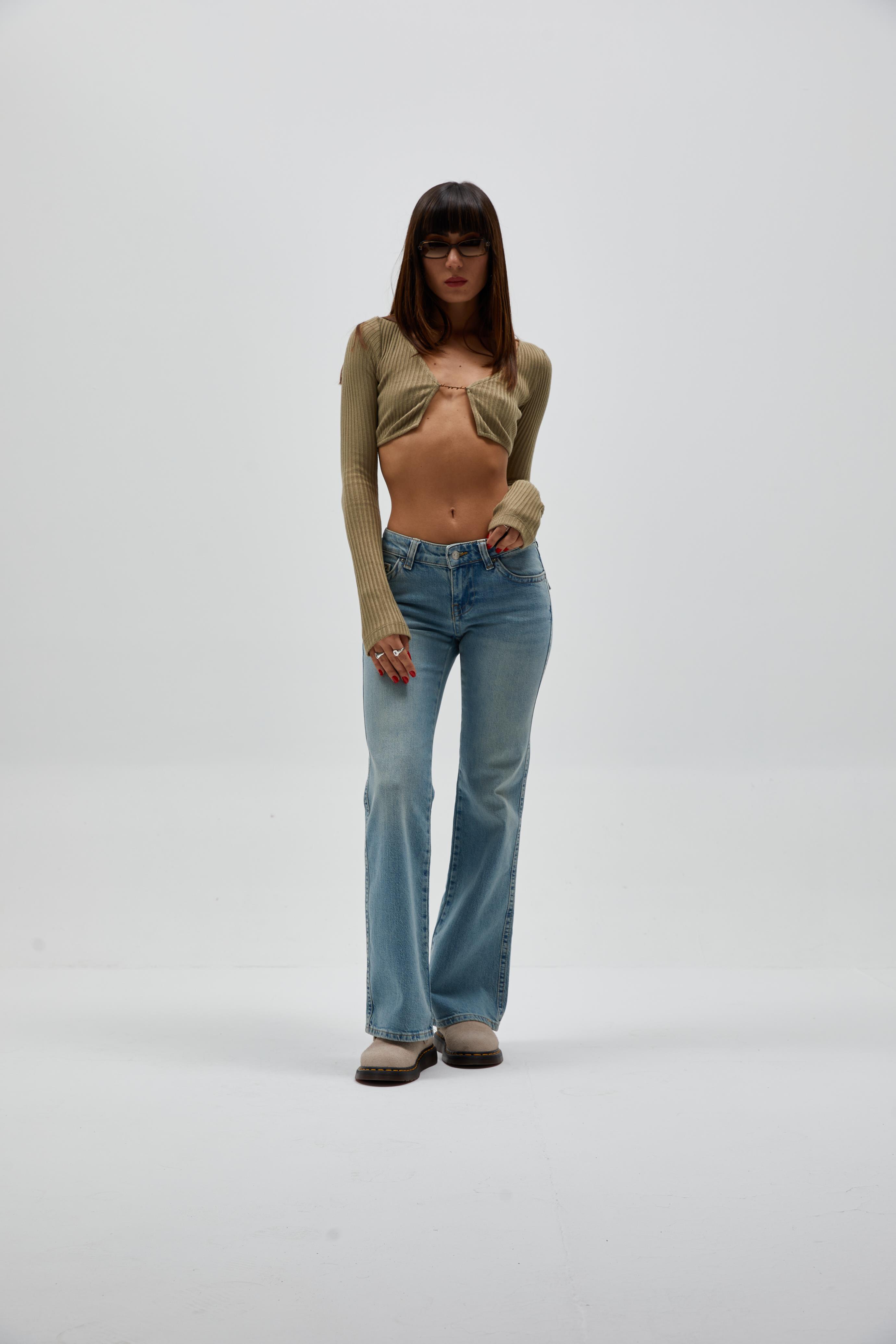 Düşük Bel Cep Detaylı Jean