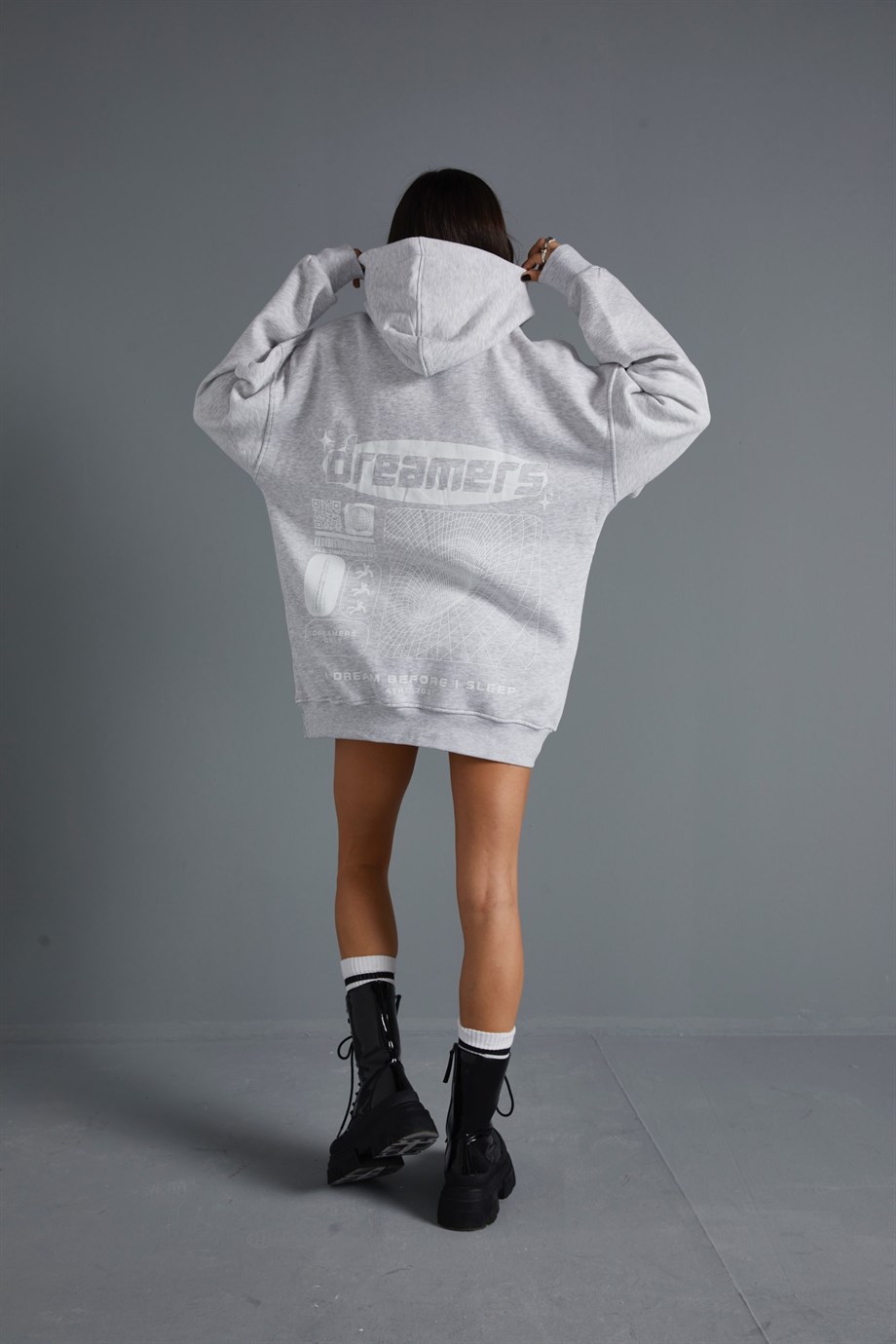 Gri Oversize Sweatshirt