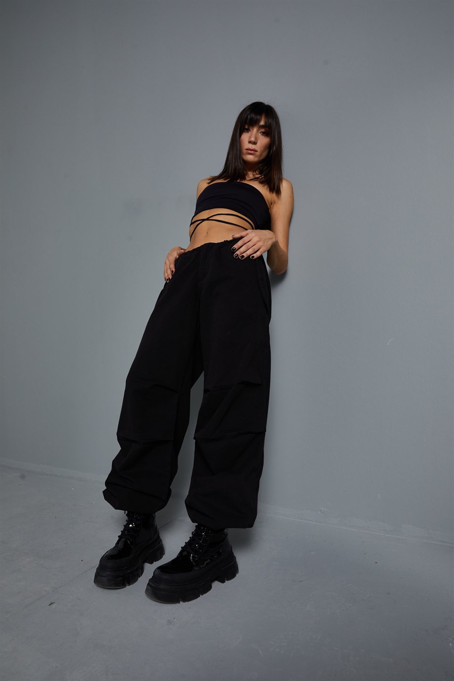 Siyah Baggy Pantolon