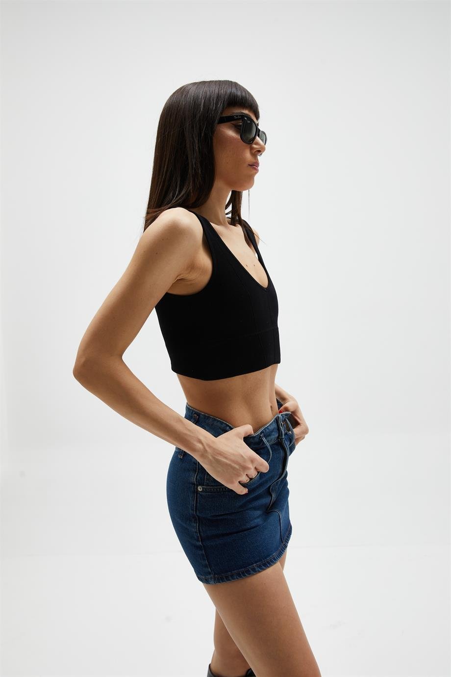 Siyah Korse Top