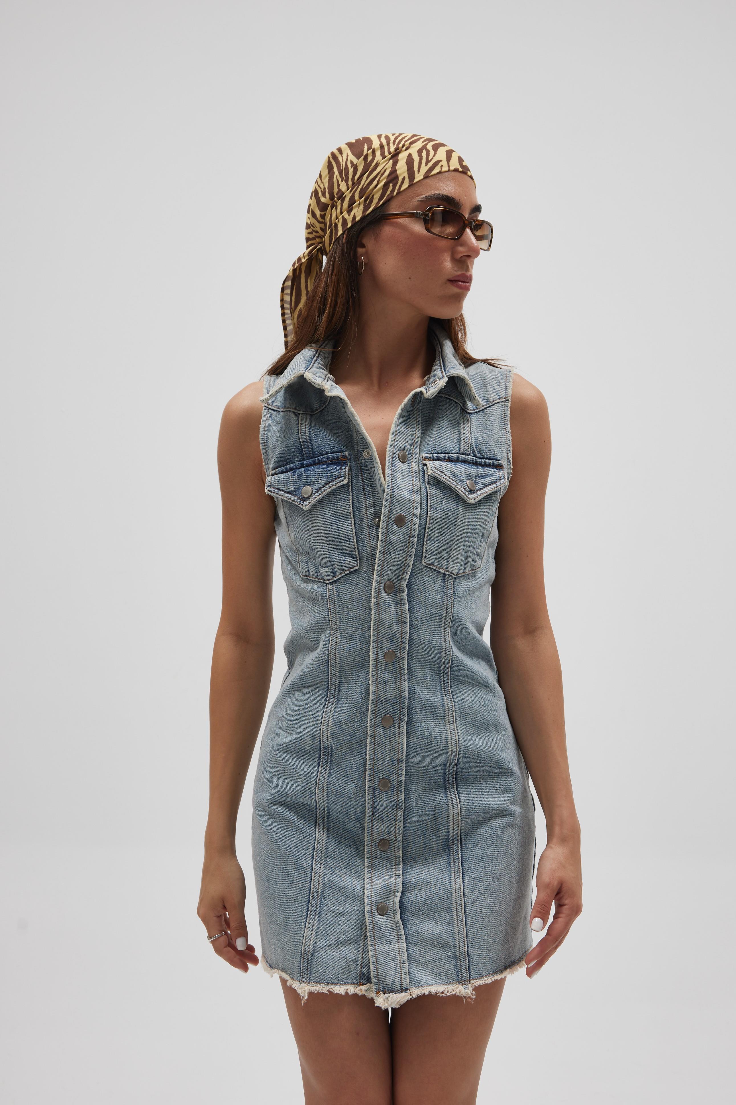 Y2K Denim Elbise