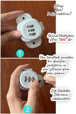 Şeffaf Numaratör Şifreli Çok Amaçlı Esnek Dolap ve Çekmece Kilidi