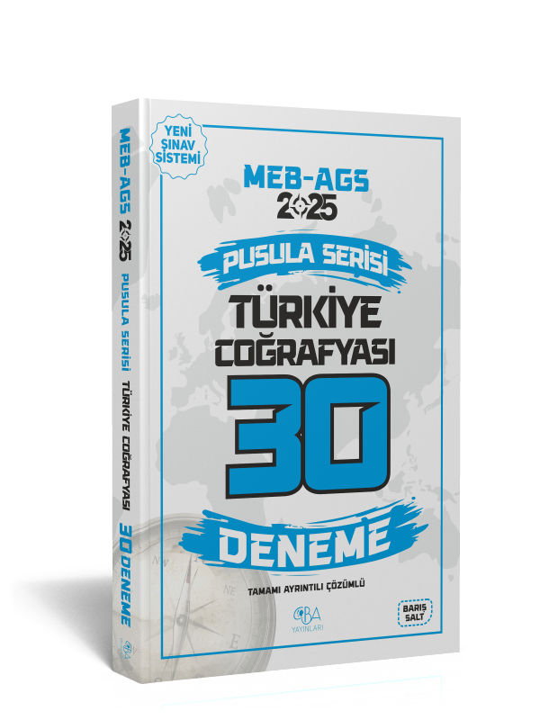 2025 MEB AGS Türkiye Coğrafyası 30 Deneme- Tamamı Ayrıntılı Çözümlü- Barış Salt