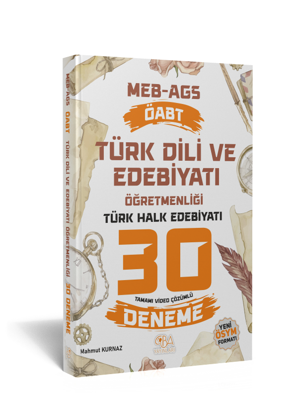 2025 ÖABT Edebiyat Öğretmenliği Türk Halk Edebiyatı 30 Deneme-Tamamı Ayrıntılı Çözümlü