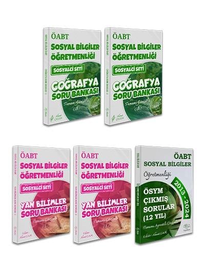 2025 ÖABT Sosyalci Seti- Coğrafya ve Yan Bilimler Soru Bankası 4 Cilt-Tamamı Ayrıntılı Çözümlü