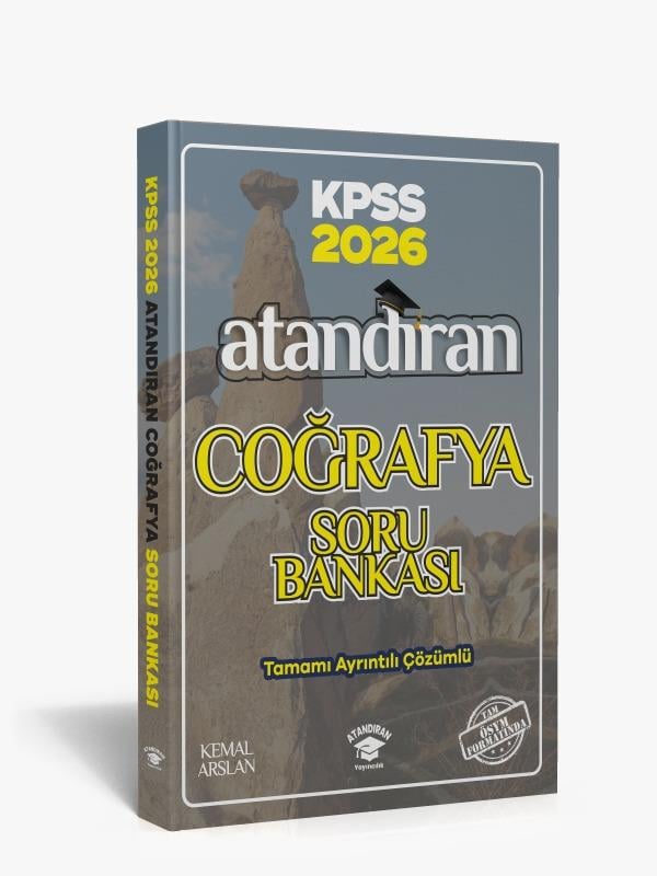 2026 KPSS Atandıran Coğrafya Soru Bankası Tamamı Ayrıntılı Çözümlü Kemal Arslan