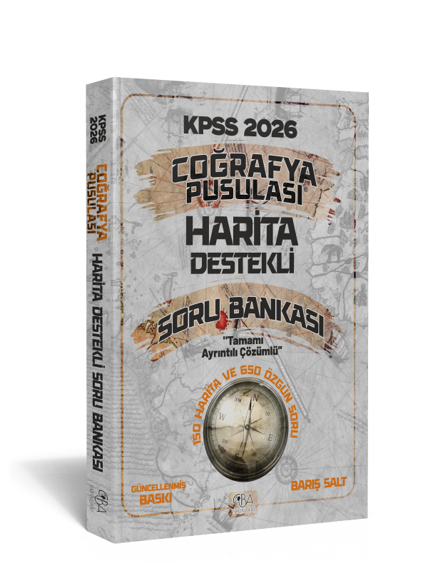 2026 KPSS Coğrafya Pusulası Harita Destekli Soru Bankası Barış Salt