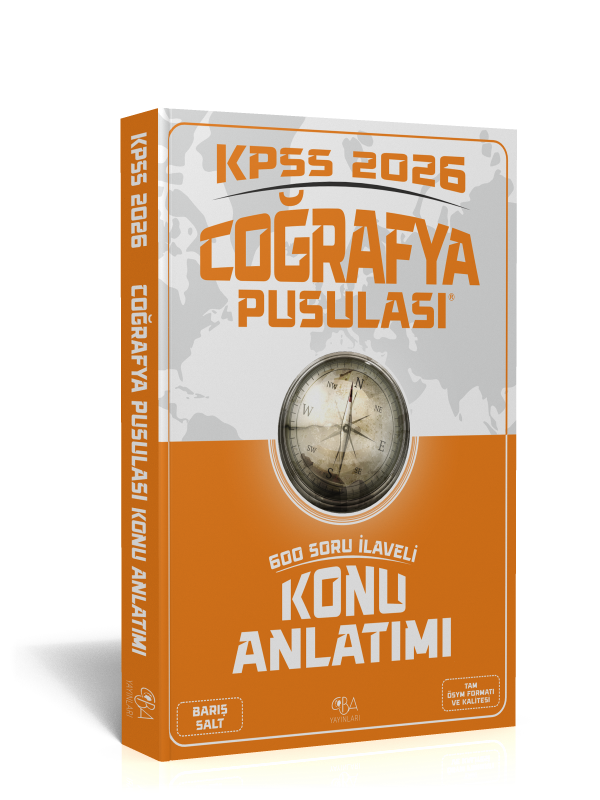 2026 KPSS Coğrafya Pusulası Konu Anlatımı-600 Soru İlaveli-Barış Salt