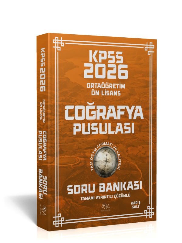 2026 KPSS Ön lisans-Ortaöğretim Coğrafya Pusulası Soru Bankası-Tamamı Ayrıntılı Çözümlü-Barış Salt