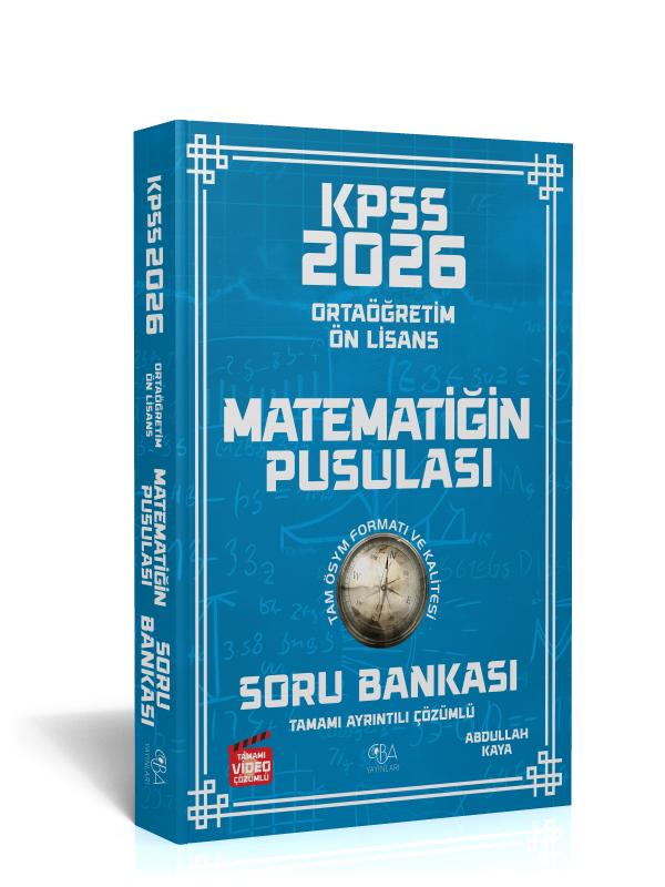 2026 KPSS Ön lisans-Ortaöğretim Matematiğin Pusulası Soru Bankası-Tamamı Video Çözümlü