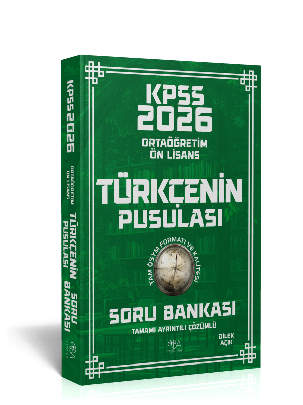 2026 KPSS Ön lisans-Ortaöğretim Türkçenin Pusulası Soru Bankası-Tamamı Ayrıntılı Çözümlü
