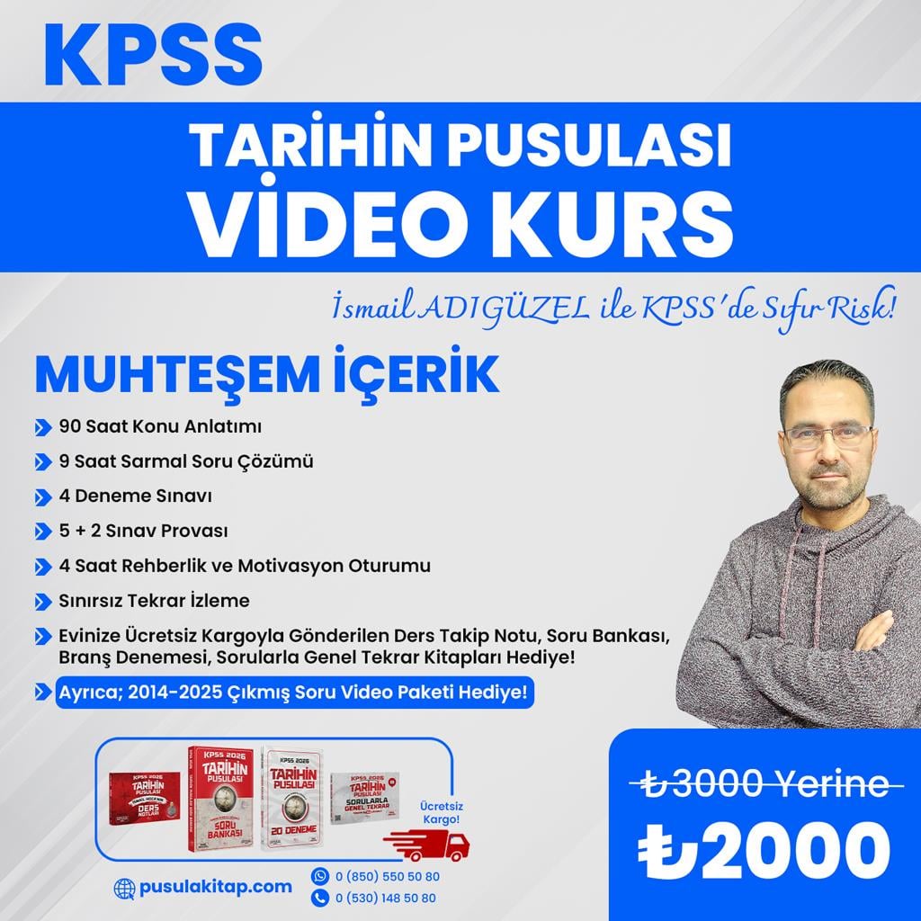 2026 KPSS Tarihin Pusulası Video Kurs-İsmail Adıgüzel