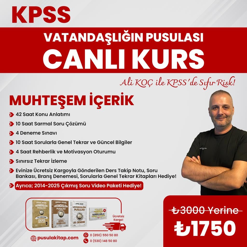 2026 KPSS Vatandaşlığın Pusulası Canlı Ders - Ali Koç