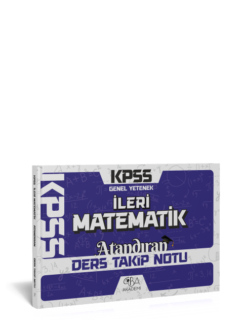 CBA Akademi İleri Matematik Atandıran Ders Takip Notu