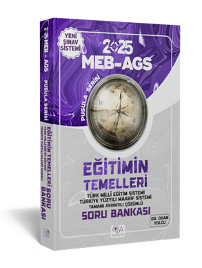 CBA Yayınları 2025 AGS  Eğitimin Temelleri  Tamamı Çözümlü Soru Bankası (412 sayfa)- Dr. Okan YOLCU