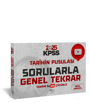 CBA Yayınları 2025 KPSS Tarihin Pusulası Sorularla Genel Tekrar İsmail Adıgüzel- CBA Yayınları