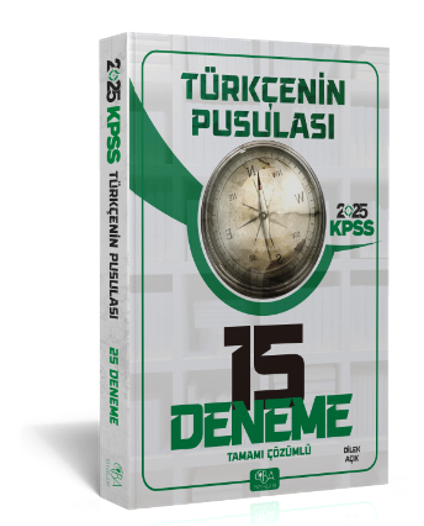 CBA Yayınları 2025 KPSS Türkçenin Pusulası 15 Deneme Dilek AÇIK- CBA Yayınları