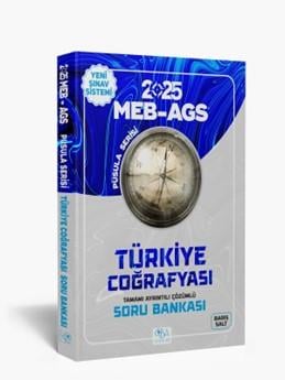 CBA Yayınları 2025 MEB-AGS Türkiye Coğrafyası Soru Bankası/Tamamı Ayrıntılı Çözümlü- Barış Salt
