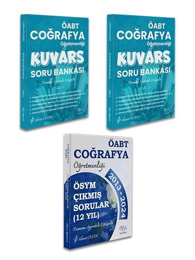 ÖABT Coğrafya Öğretmenliği Atama Seti-Soru Bankası Cilt 1+ Cilt 2 ve Çıkmış Soru Kitabı-Ahmet Çelen
