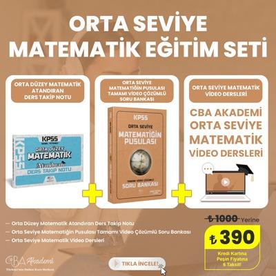 Orta Seviye Matematik Eğitim Seti - Video Ders Hediyeli