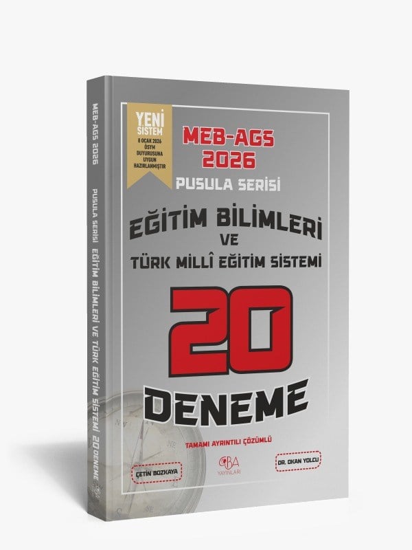Yeni MEB AGS Eğitim Bilimleri ve Türk Milli Eğitim Sistemi 20 Deneme - Tamamı Ayrıntılı Çözümlü