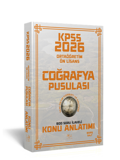 2026 KPSS Ön lisans-Ortaöğretim Coğrafya Pusulası Konu Anlatımı-600 Soru İlaveli-Barış Salt