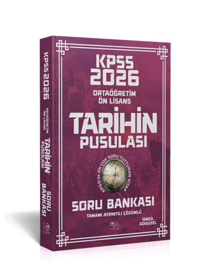 2026 KPSS Ön lisans-Ortaöğretim Tarihin Pusulası Soru Bankası-Tamamı Ayrıntılı Çözümlü-İsmail Adıgüzel
