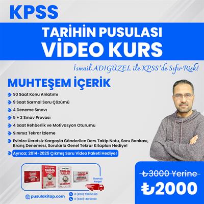 2026 KPSS Tarihin Pusulası Video Kurs-İsmail Adıgüzel