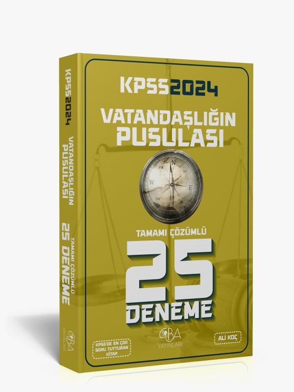 2024 KPSS Vatandaşlığın Pusulası 25 Deneme