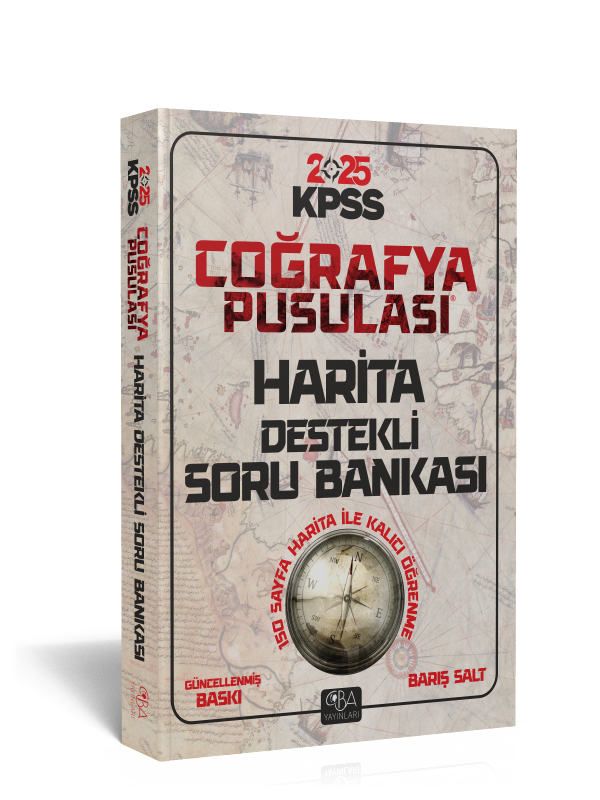 2025 KPSS-AGS Hartalarla Coğrafya Soru Bankası-Tamamı Ayrıntılı Çözümlü