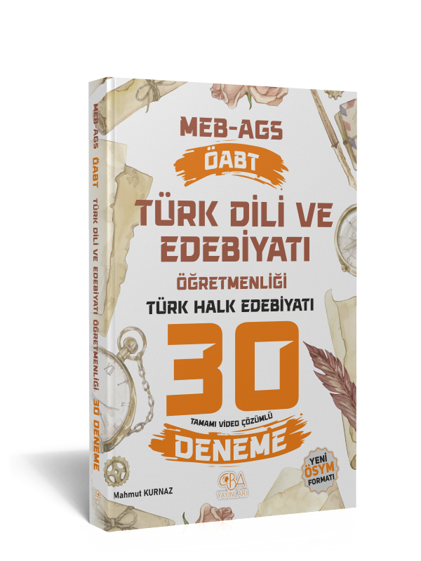 2025 ÖABT Edebiyat Öğretmenliği Türk Halk Edebiyatı 30 Deneme-Tamamı Ayrıntılı Çözümlü
