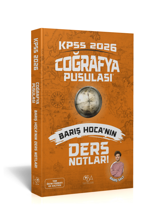 2026 KPSS Coğrafya Pusulası Barış Hoca'nın Ders Notları 