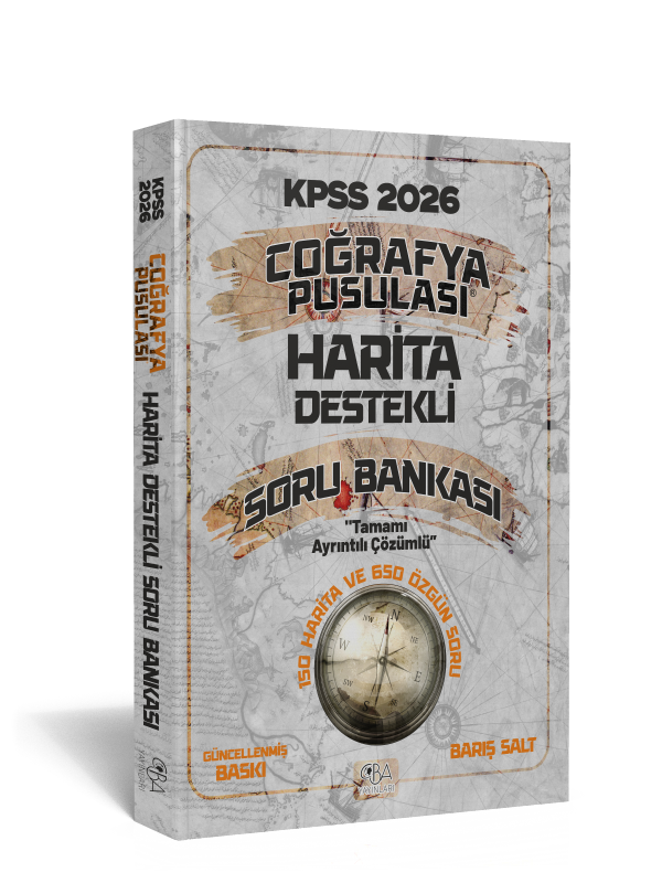 2026 KPSS Coğrafya Pusulası Harita Destekli Soru Bankası Barış Salt
