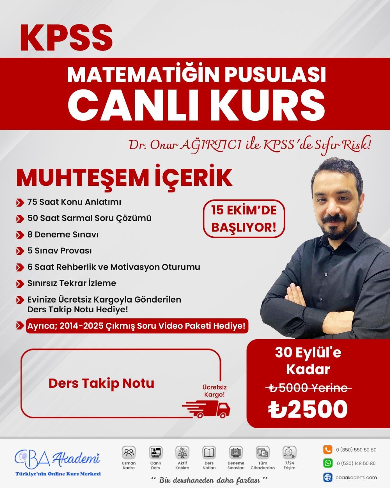 2026 KPSS Matematiğin Pusulası Canlı Kurs - Onur Ağırtıcı