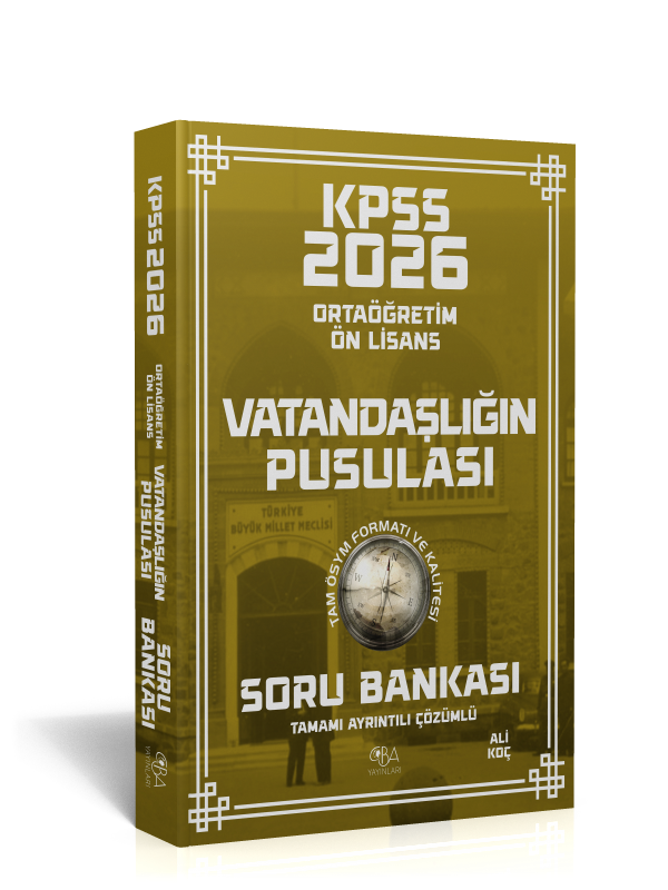 2026 KPSS Ön lisans-Ortaöğretim Vatandaşlığın Pusulası Soru Bankası-Tamamı Ayrıntılı Çözümlü-Ali Koç