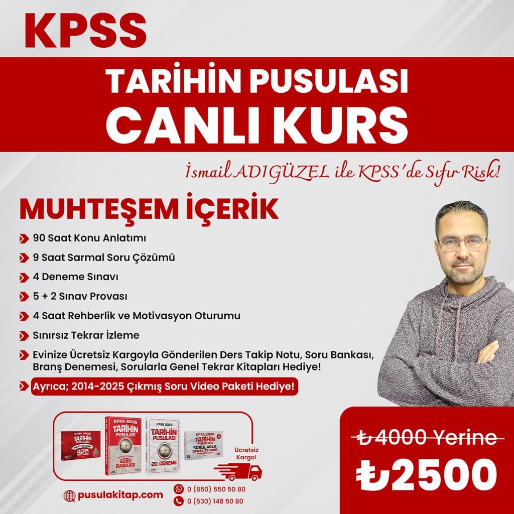 2026 KPSS Tarihin Pusulası Canlı Kurs - İsmail Adıgüzel