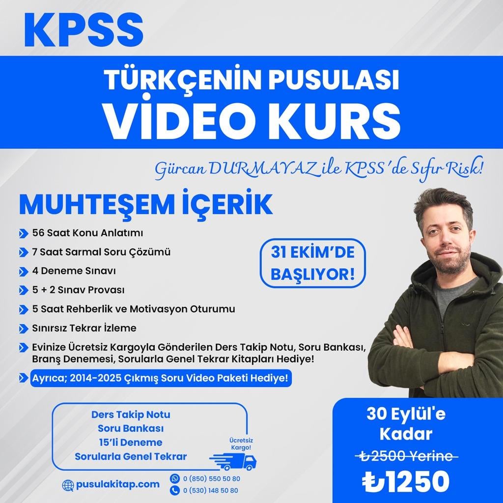 2026 KPSS Türkçenin Pusulası Video Kurs